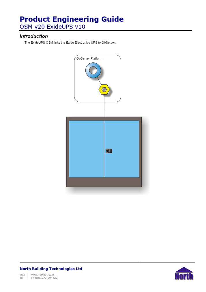 Preview thumbnail of page 1 of the ExideUPS Engineering Guide PDF document.